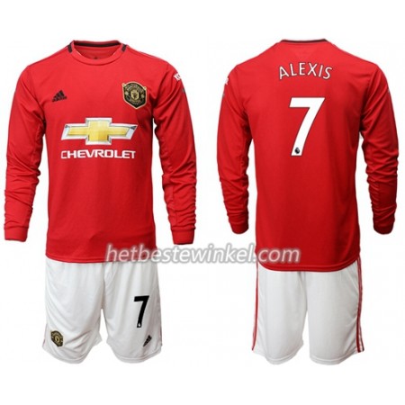 Manchester United Alexis 7 Voetbaltenues Kind Thuis 2019/20 - LS (+ Korte broeken)